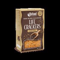 Lifefood Ľanové krekry s chia semienkami nesolené 80g