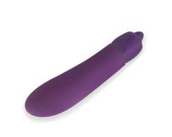 Lonely - vibrátor s baklažánom (fialový)