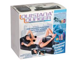 Louisiana Lounger - sex stroj s integrovaným vibrátorom (čierny)