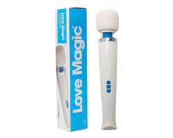 Love Magic Wand - nabíjateľný masážny vibrátor (biely)