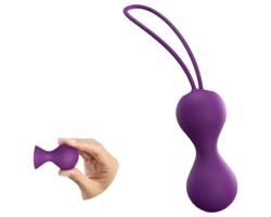 Love to Love Joia - silikónové venušine guľôčky duo (fialové)