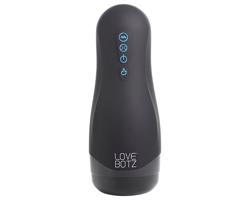 Lovebotz Auto Milker - vodotesný sací-vibračný masturbátor (čierny)