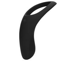 Loveline - nabíjací, vibračný krúžok na penis a semenníky (čierny)