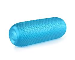 Lovetoy Tréning Majster - Dvojitý rebrovaný masturbátor (modrý)