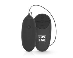 LUV EGG - nabíjacie vibračné vajíčko s rádiom (čierne)