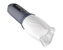 LUX Active First Class - rotačný masturbátor (bielo-sivý)