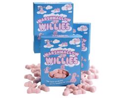 Marshmallow - penový cukor penis - ružový (140g)