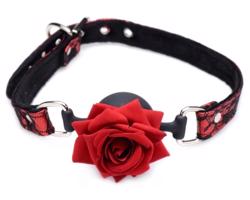 Master Series - silikónový ružový roubík (červený)