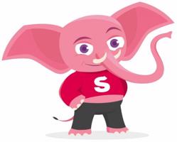 Merch – parádna slonia samolepka