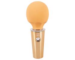 Mini Wand masér: akumulátorový vibrátor (žltý)