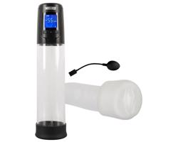 Mister Boner - akku, automatická pumpa na penis (čierna-priehľadná)