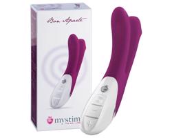 mystim Bon Aparte - dvojitý vibrátor (černica)