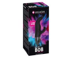 Mystim Hop Hop Bob E-Stim – nabíjací elektro vibrátor (čierny)