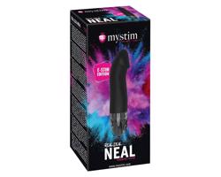 mystim Real Deal Neal E-Stim - nabíjací elektro vibrátor (čierny)