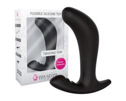 mystim Twisting Tom - elektro análny dildo (čierny)