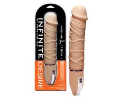 Nekonečná túžba - 10-rytmický silikónový vibrátor (prírodný)