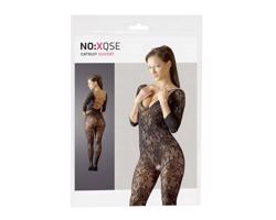 NO:XQSE - Kvetinový mačací oblek - čierny (S-L)