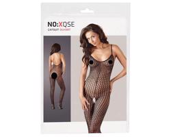 NO:XQSE - otvorený sieťovaný overal (čierny)