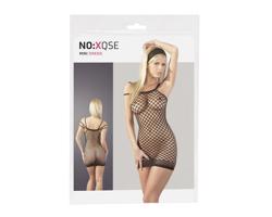 NO:XQSE - Sieťované mini šaty na sex - čierne (S-L)