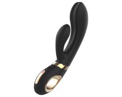 Nomi Tang - nabíjateľný vibrátor na bod G s ramienkom na klitoris (čierny)