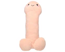 Objímateľný plyšový penis - 100 cm (prírodný)