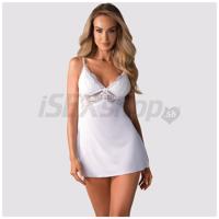Obsessive 810&amp;amp;#45;BAB babydoll košieľka biela