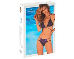 Obsessive Balitta - lesklé bikiny s krčkovým pútkom (fialové)