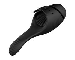 Osamelý J-Bobbie - dual motor čierny vibrátor na stimuláciu kluska