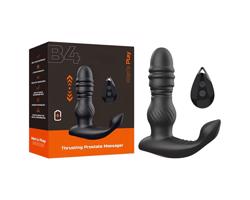 Pánske hračky - pohyblivý prostatický vibrátor (čierny)