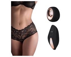 Pantyrebel - nabíjacie rádiové vibračné francúzske nohavičky - čierne (S-L)