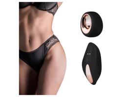 Pantyrebel - nabíjacie, rádiové vibračné nohavičky - čierne (S-L)