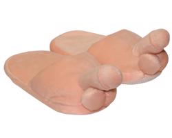 Papuče v tvare penisu - prírodné