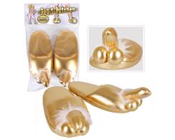 Papučka s penisom - zlatá