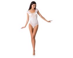Passion BS064 - otvorené sieťované body (biele) - S-L