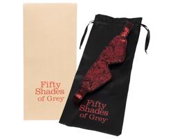 Päťdesiat odtieňov sivej - očná maska (čierno-červená)