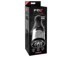 PDX Elite Rotobator - priehľadná-čierna umelá vagína