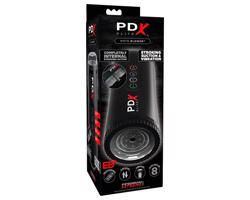 PDX Moto Blower - sacie a vibračné masturbátor (čierny)