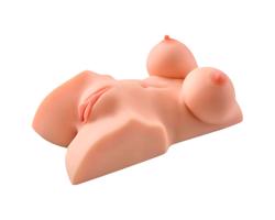 PDX Perfect DD's - torzo s dvoma rozkošovými otvormi - (prírodná farba)