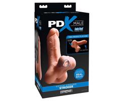 PDX Reach Around - 2v1 umelý zadok a návlek na penis (prírodný)