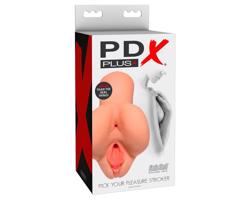 PDX Vyber si svoje potešenie - 2v1 realistický masturbátor (prírodný)