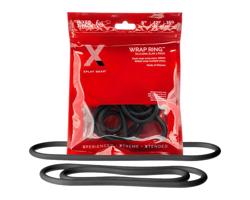 Perfect Fit Slim Wrap - tenký krúžok na penis - čierny (3 ks)