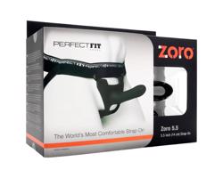 Perfektné Padnutie ZORO 5.5 - pripínací dildo (14 cm) - čierny