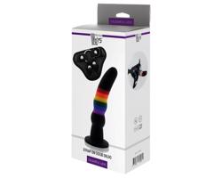 Pestrofarebná vášeň - pripínací dildo (viacfarebné)