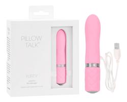 Pillow Talk Flirty - nabíjateľný tyčový vibrátor (ružový)