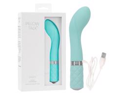 Pillow Talk Sassy - nabíjateľný G-bod vibrátor (tyrkysový)