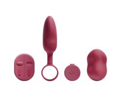 Platanomelón Mobi - 2-dielny vibračný set - (červený)