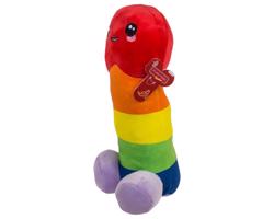 Plyšový penis dúhový - 30 cm