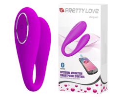 Pretty Love August - nabíjateľný inteligentný vibrátor G-bod & klitoris (ružový)