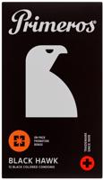 Primeros Black Hawk – čierne kondómy (12 ks)