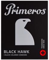 Primeros Black Hawk – čierne kondómy (3 ks)